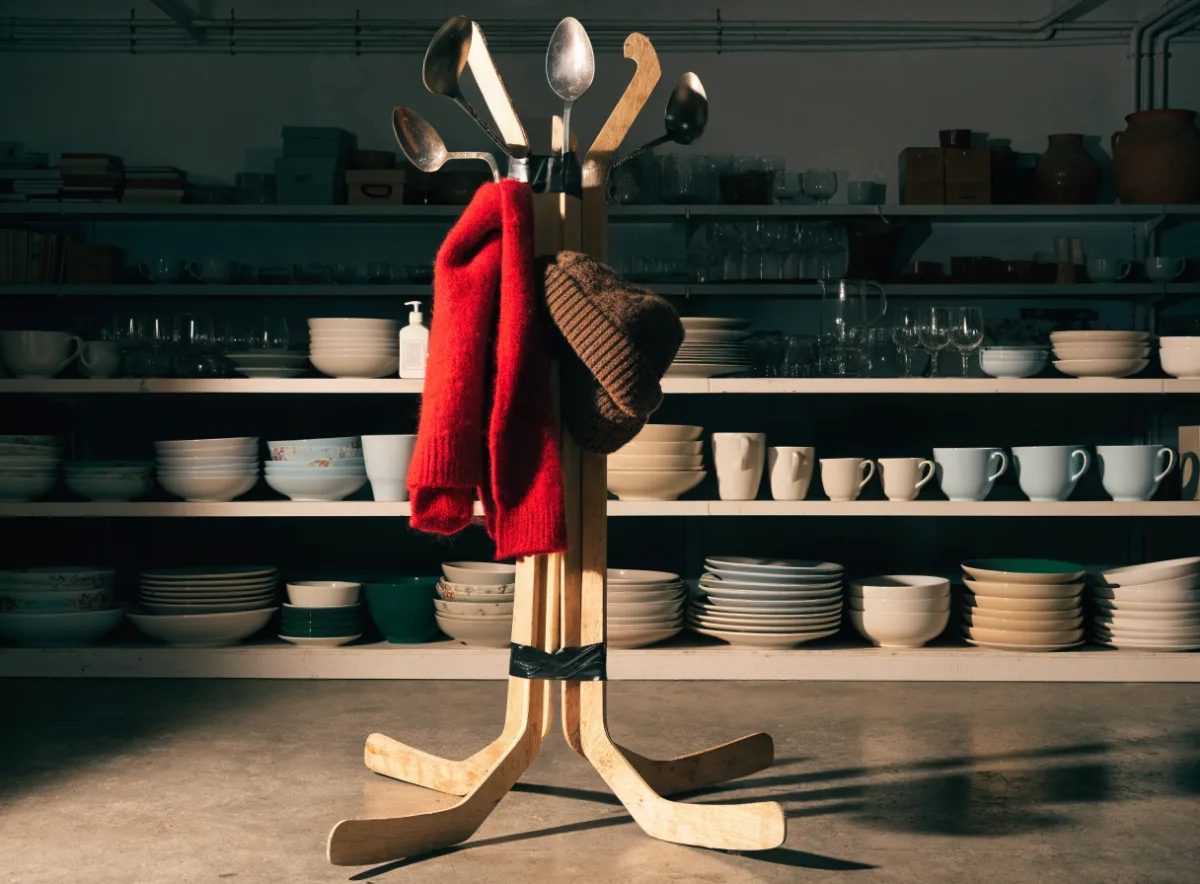 Picture of an unusual coat rack